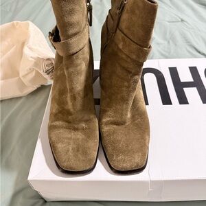 Tory Burch Multi-Logo TOASTED SESAME SUEDE